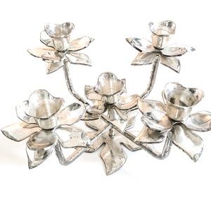 Vintage Flower Candlestick Holder